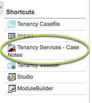 Tenancy Services Case Notes