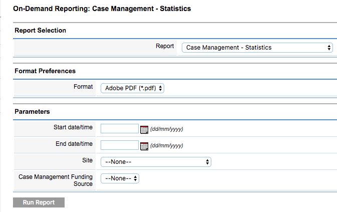 Report Parameters