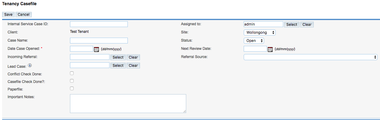 Core Casefile