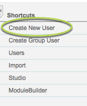 Create New User