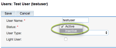 Select Inactive