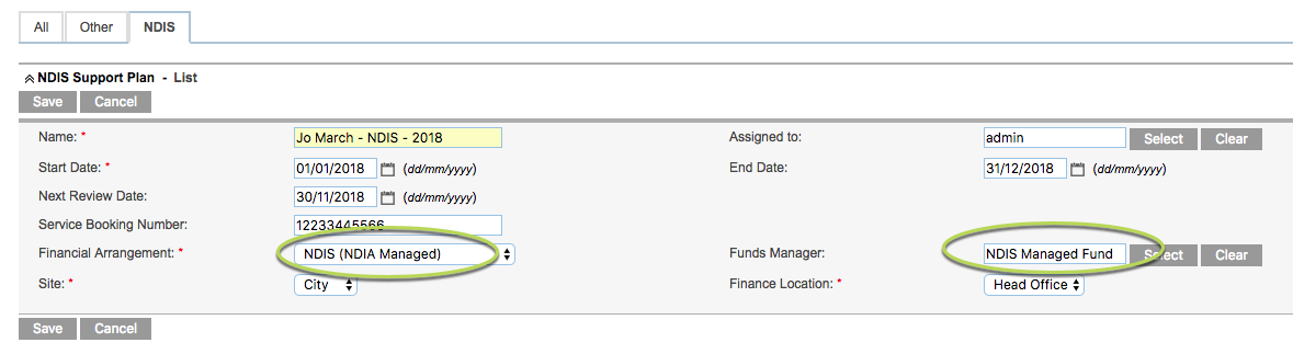 NDIA Managed Funds