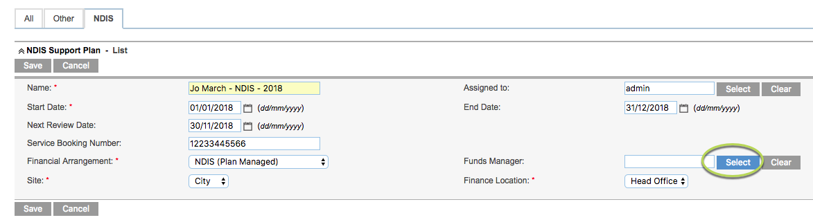 Select Funds Manager