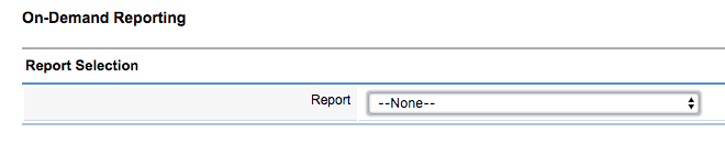 Reports page