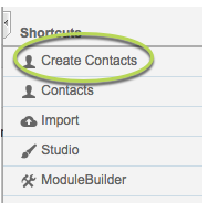 Create Contact