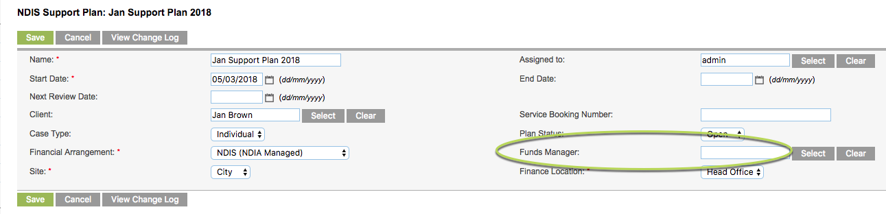 No funds manager listed