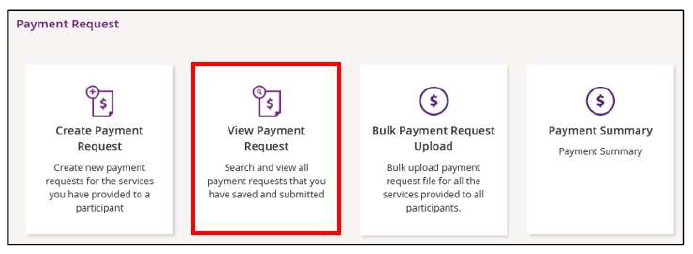 view payment request