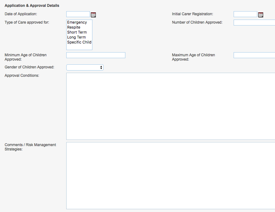 Household Application and Approval Details