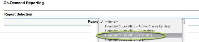 Financial Counselling Statistics