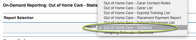 OOHC Statistics Report