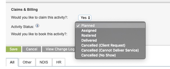 Activity Status