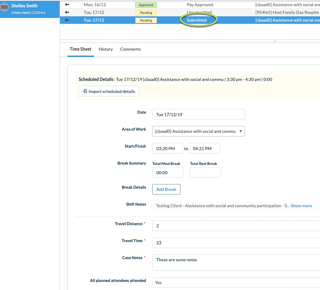 Deputy Timesheets Community Data Solutions
